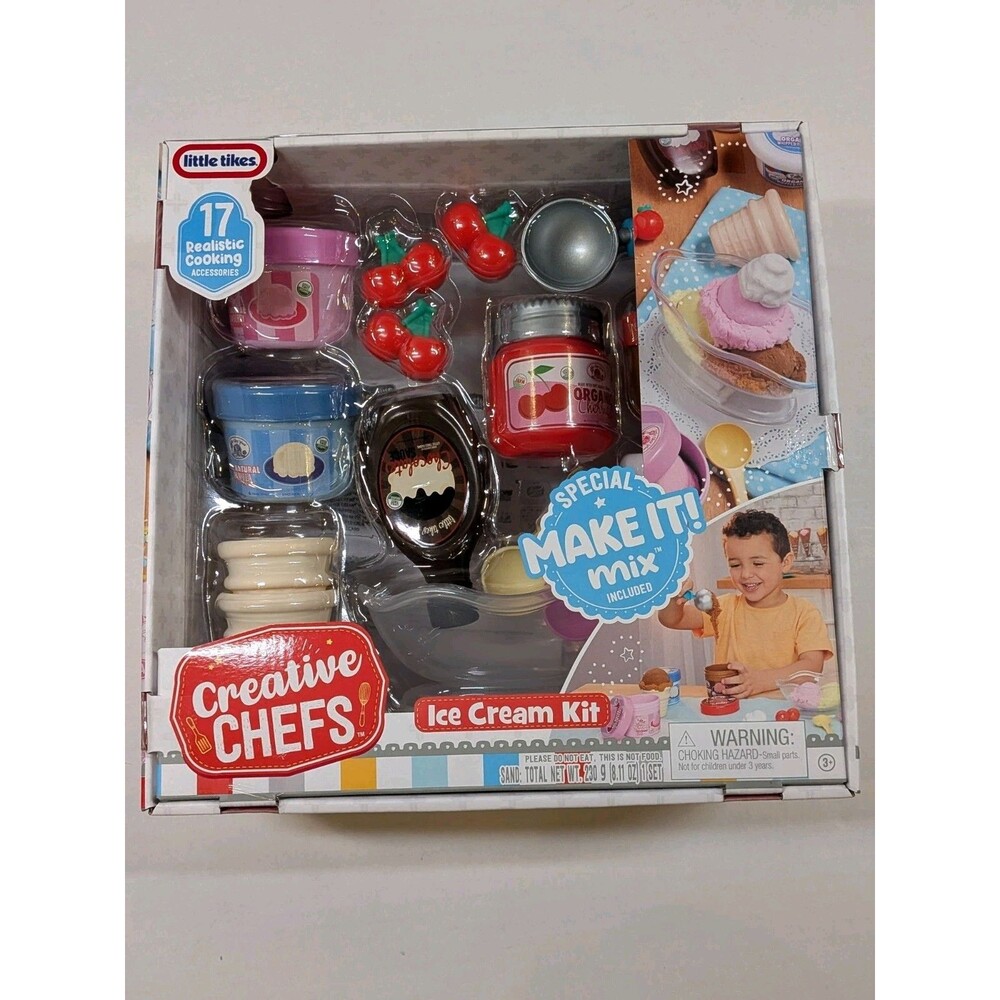 Little Tikes Creative Chefs Ice Cream Kit New